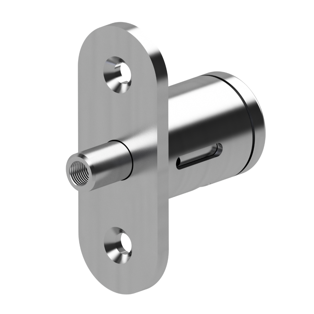 5 disc, flange fixing push lock, for sliding wooden doors