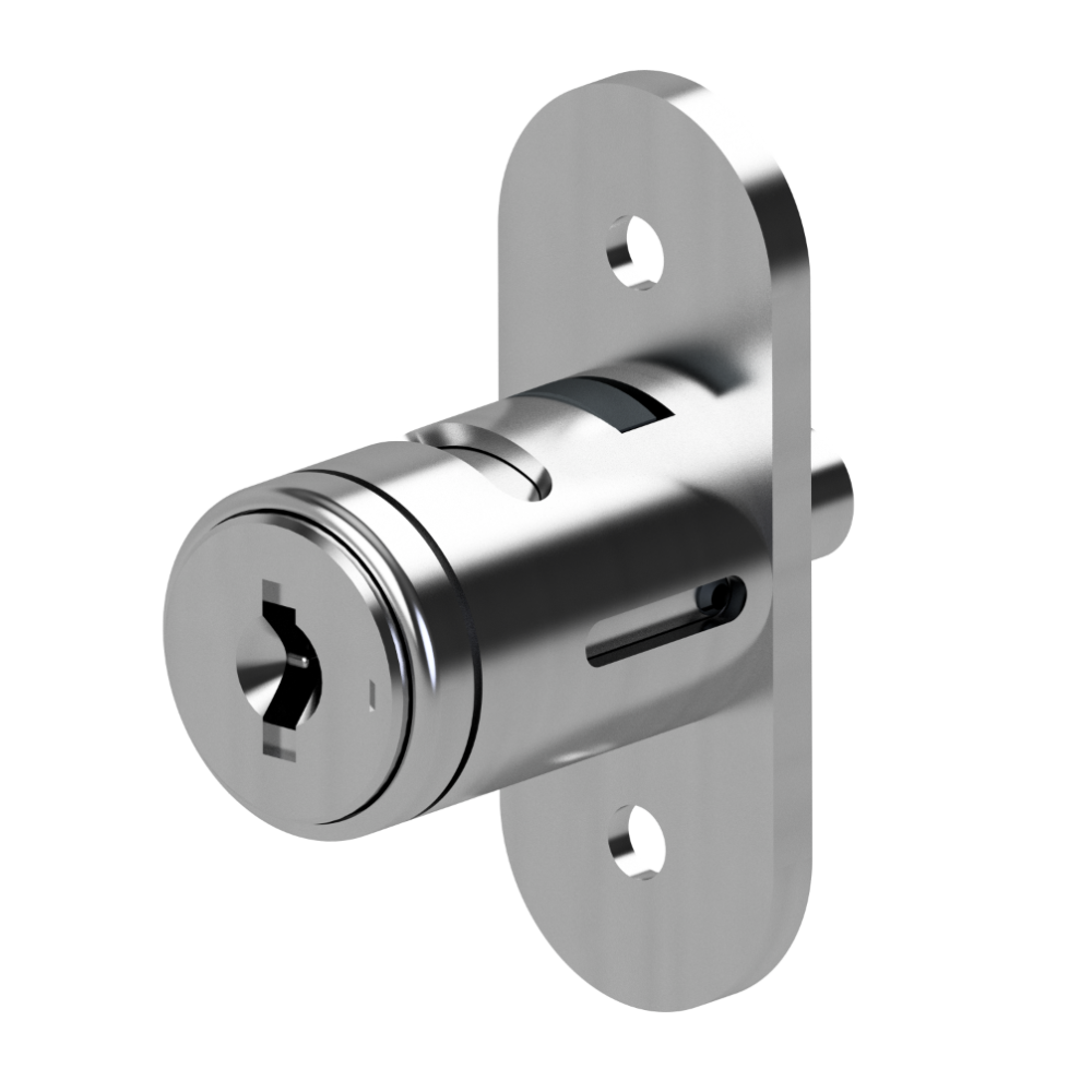 5 disc, flange fixing push lock, for sliding wooden doors